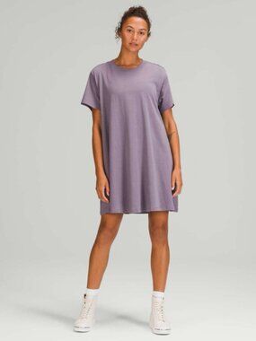 Lululemon All Yours Purple T-Shirt Dress